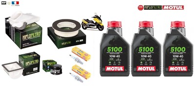 Kit D'entretien Yamaha T-max 500 2008-2011 - Filtre à Air, Huile 10W40 IPONE, Bougie