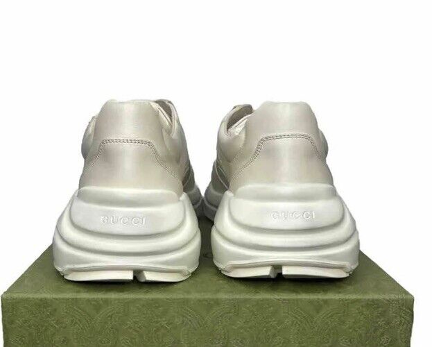 NEW 100% AUTH GUCCI RYTHON LIPS KISS LEATHER SNEAKERS IVORY NEW 100% AUTH GUCCI RYTHON LIPS KISS LEATHER SNEAKERS IVORY