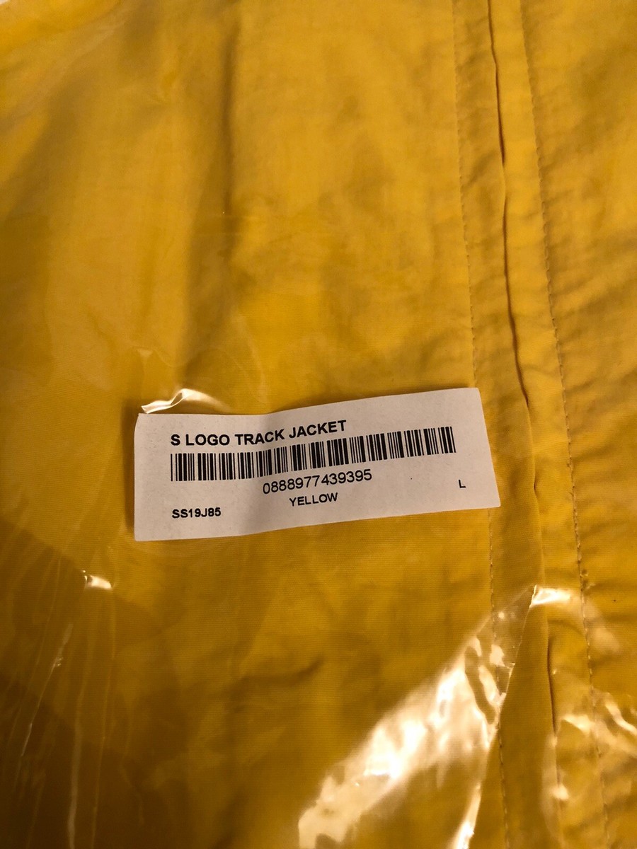 Supreme S Logo Tracket Yellow SS19 NWT Sz L | eBay