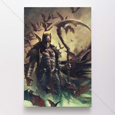 Batman Poster Canvas Dark Knight Comic Book Cover Art DC Print #5449