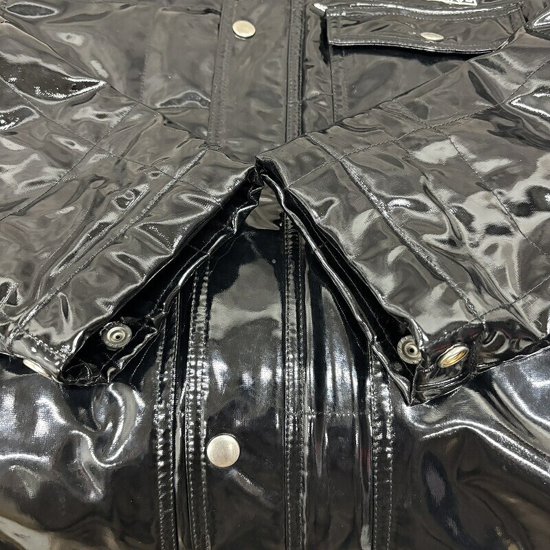 Supreme 18SS Quilted Patent Vinyl Work Jacket Black Size S Supreme 18SS Quilted Patent Vinyl Work Jacket Black Size S