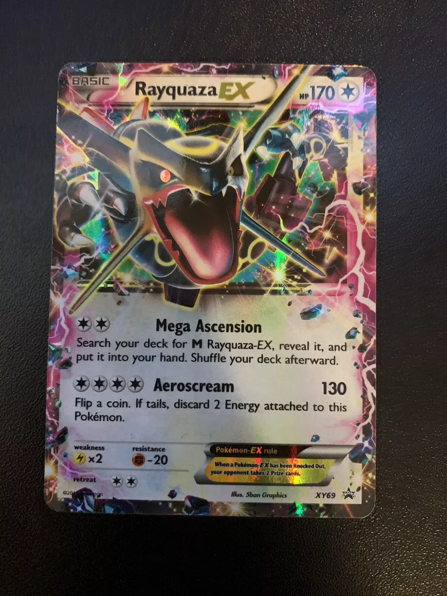 Shiny Rayquaza EX XY69 Ultra Rare Pokémon Black Star Promo - Excellent TCG