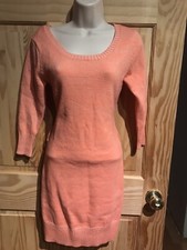 Rue 21 Sweater Dress Sparkle Orange Medium