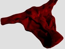 Men Stretch Velvet NEW Pink or Burgundy Flat RIO thong s m l or xl