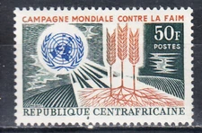 W CENTRAL AFRICA 0061 + FREEDOM FROM HUNGER + VARIOUS ITEMS