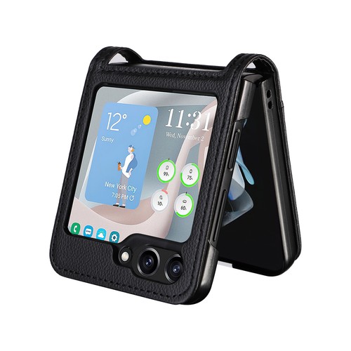 Weiches Leder Kartenetui Brieftasche Stoßfest Hülle für Samsung Galaxy Z Flip 6/5 - Bild 7 von 15