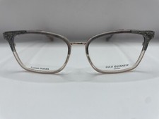 LULU GUINNESS L229 GREY EYEGLASS FRAMES 58-17-150 NWT