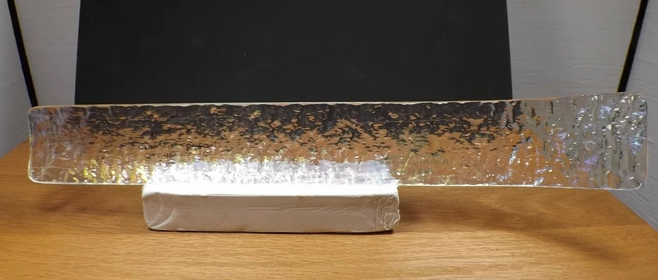 CENICERO DE VIDRIO ARTÍSTICO DE CANADÁ 10 PULGADAS DE LARGO 1,5 PULGADAS DE ANCHO COMO EN LA FOTO[29] Foto 2 de 2