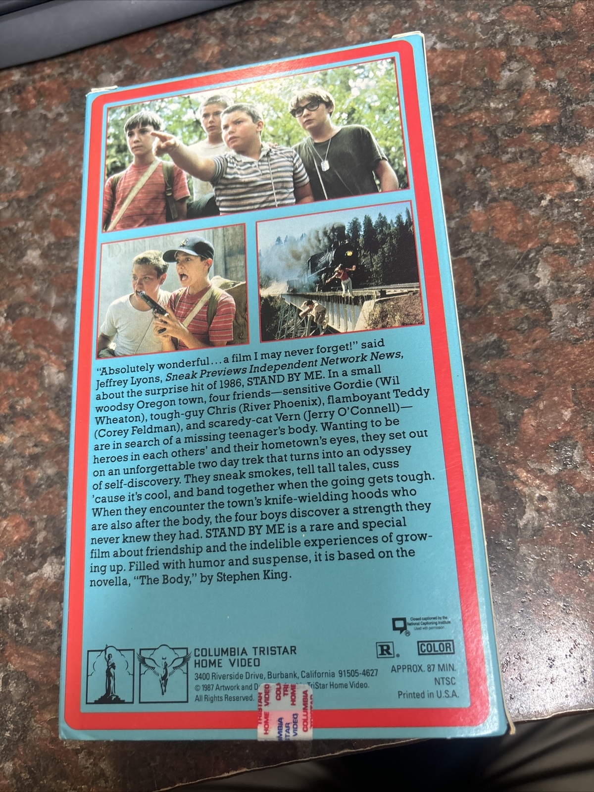 Stand By Me VHS 1987 River Phoenix Corey Feldman Kiefer Sutherland