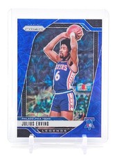 JULIUS ERVING 2024-25 PRIZM LEGENDS BLUE CHOICE /49 #292 76ERS Q5537