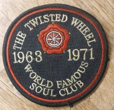 The Twisted Wheel 1963-1971 Club Northern Soul Cloth Patch Badge Sold As Photos
