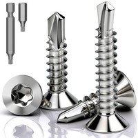 Bohrschrauben Edelstahl M4,8X38Mm Selbstschneidend Torx Senkkopf 100 StüCk