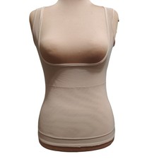 Kymaro XL Beige Body Shaper Firm Control Open Bust Compression Tank Top 30386