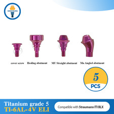 5pcs Healing abutment Cover screw MU Straight abutment fit to Straumann BLX RB