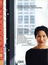 1999 IBM: Next Big Thing Evolution Of Current Big Thing Vintage Print Ad