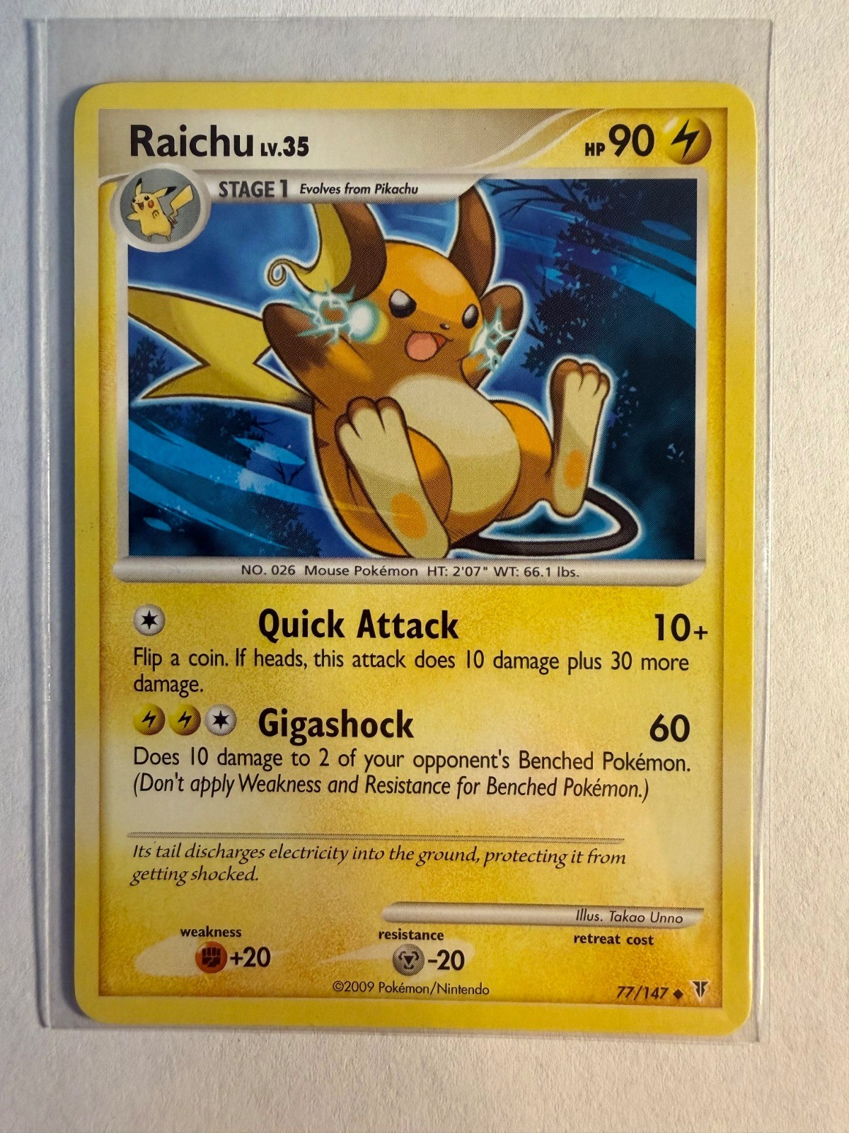 Raichu Uncommon Supreme Victors 77 LP