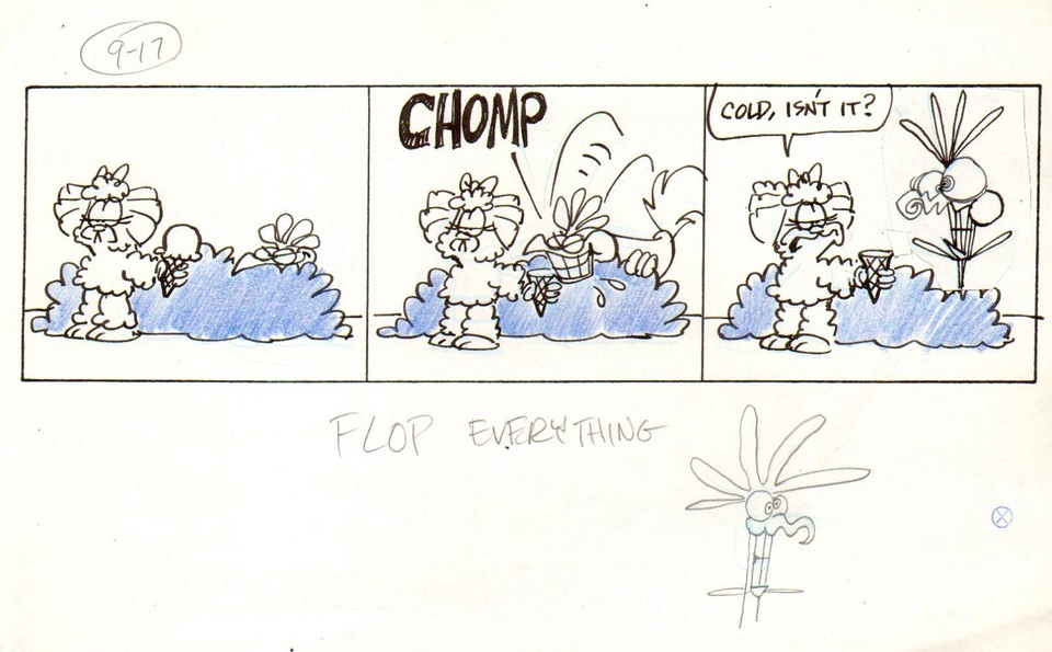 Jim Davis US Acres 9/17 Original comic art Garfield Comic Art