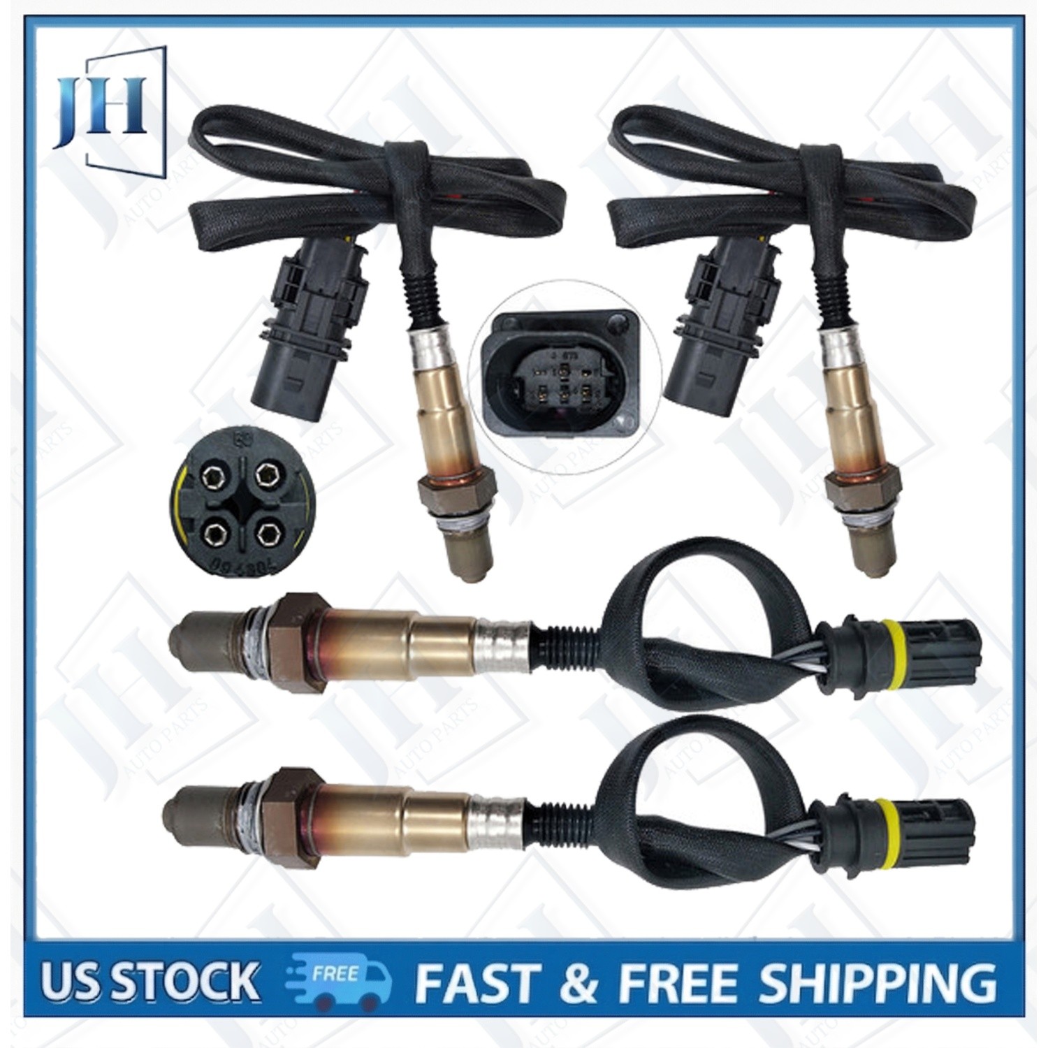 OEM 4x Up&Downstream Oxygen Sensor for 2007-2015 Rolls-Royce Phantom 6.7L