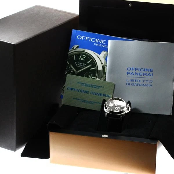 Panerai — Officine Panerai Luminor PAM00125 40mm SS Black Dial Automatic Watch #C3744