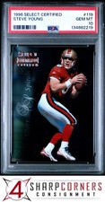 1996 SELECT CERTIFIED #119 STEVE YOUNG 49ERS HOF PSA 10