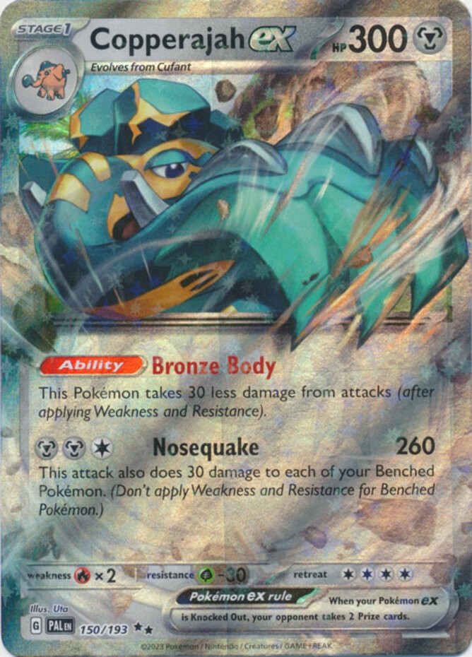 Copperajah ex - 150/193 - Double Rare (Lp) Paldea Evolved - Metal Pokémon
