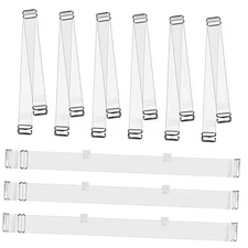 KALIONE Clear Bra Straps, Invisible Clear Back Straps, Non-Slip Transparent