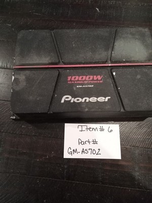 Pioneer GMA6704 1000W 4 Channel Bridgeable Class AB Car Amplifier