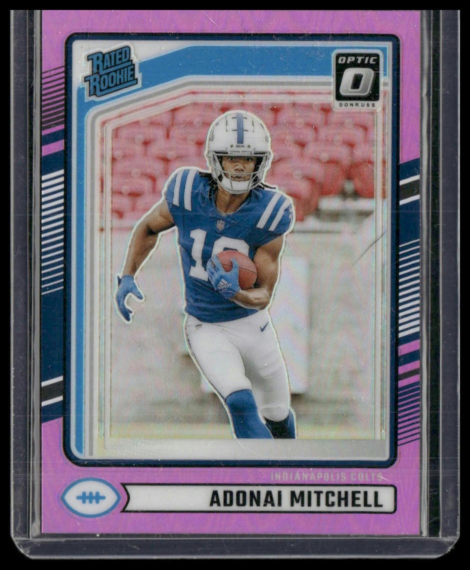Adonai Mitchell 2024 Donruss - Optic Rated Rookies Preview Pink Rookie