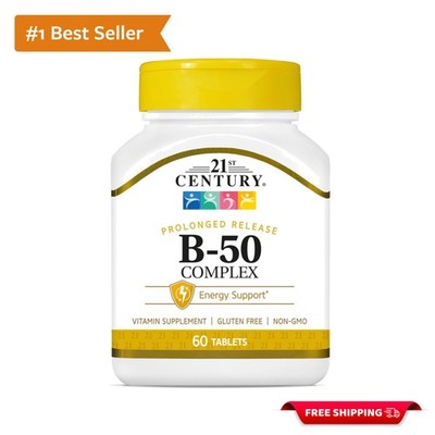 Laboratory Tested B-Complex Vitamins - 60 Count for Nervous System Support