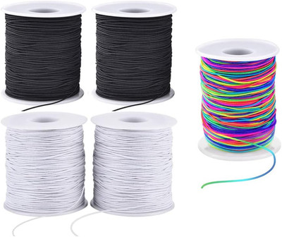 1Mm Stretchy Bracelet String, Sturdy Elastic String Elastic Cord for Jewelry Mak