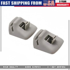 NEW Pair Grey Sun Visor Retainer Clip for Ford Focus 2000 2001 2002 2003-2007