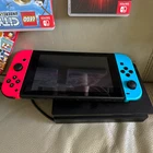Nintendo Switch Bundle Neon Blue/Red Joy-Con Dock 5 Games Case plus accessories