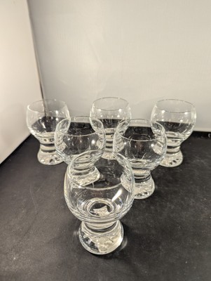 New, Medley By Studio Nova Cordial/Shot Glass Set Of Six, Czech, Blown Glass