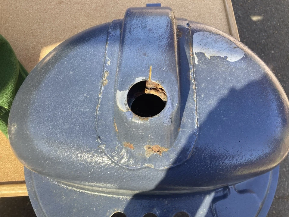 Antique Vintage 1920s Kohler Cast Iron Corner Sink White Porcelain - Image 4 of 4