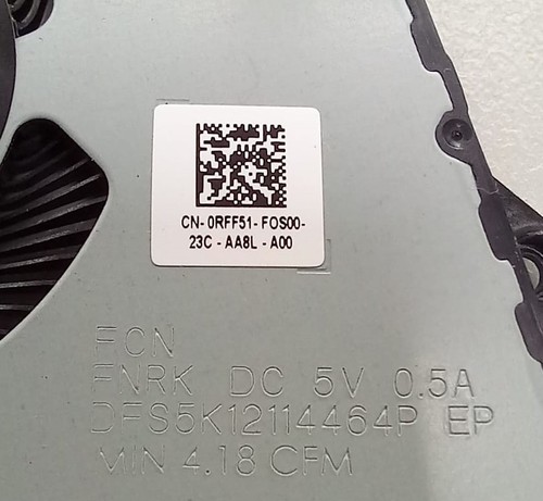 DELL Vostro Inspiron 15 3515 3510 3525 3530 3535 CPU Lüfter Kühler 0RFF51 - Bild 5 von 8