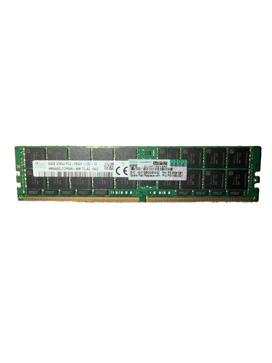 【ジャンク】PC4-23400 64GB 25+ Computer PC4-23400 (DDR4-2933) Bus Speed Memory (RAM) for sale