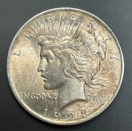 1923 Peace Silver Dollar, XF+