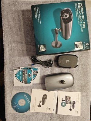 Logitech Alert 750E Outdoor Security Camera System w/ Power Supply UNTESTED