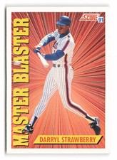 1991 Score #691 Darryl Strawberry New York Mets
