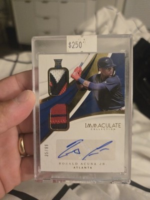 2019 Panini Immaculate Ronald Acuna Jr Auto Patch /99