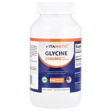 Glycine, 300 Vegetarian Capsules 666 mg per Capsule 
