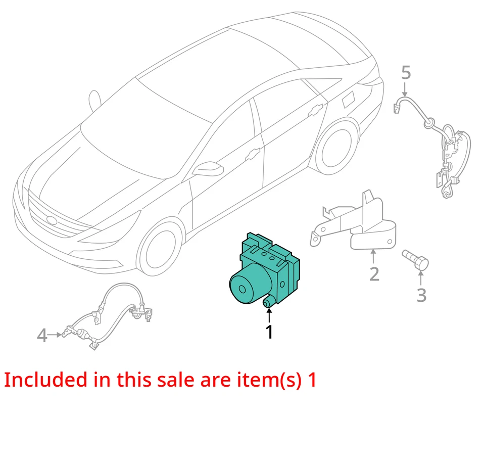 Anti-Lock Brake Part US Built VIN 5 1st Digit Fits 19-20 OPTIMA 734339 - Imagen 3 de 4