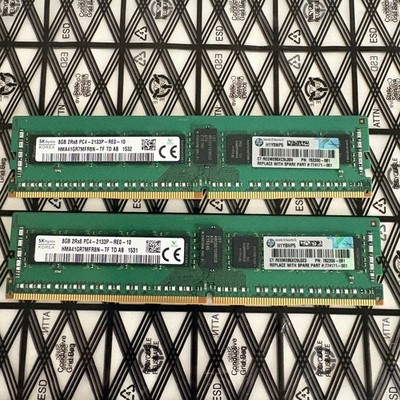 16GB Kit (8GBx2) SK hynix DDR4 17000 PC4-2133P-RE0-10 ECC Reg HMA41GR7MFR8N-TF