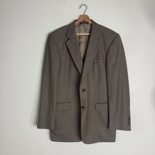 Jos A Bank Blazer Mens 43 Long Houndstooth Wool Signature Collection Sport Coat