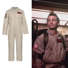 Erwachsene Kinder Ghostbusters Jumpsuit Rucksack Kost&uuml;m Outfit Fancy Cosplay DE