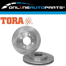 2 Front Disc Brake Rotors for Hyundai Elantra FC XD 4cyl 1.8L 2.0L 2000-2006