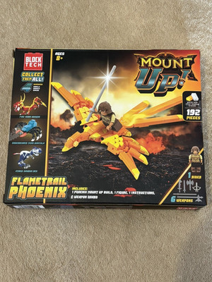 NEW, BLOCK TECH - MOUNT UP! -FLAMETRAIL PHOENIX- Block Set 192 Pieces