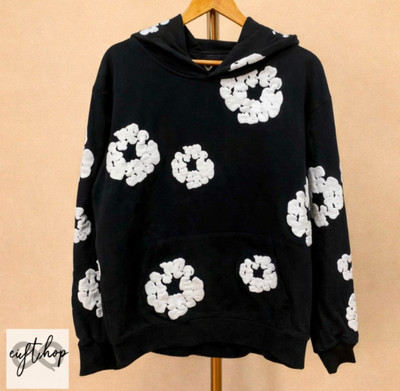 Denim Tears Merch Cotton Strass Black Sweatshirt Hoodie Size XL