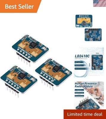 3 PCS LD2410C Sensor Module HLK-LD2410 Human Presence Radar LD2410 Millimeter...