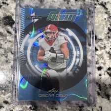Leaf Flash Forward Oscar Delp One of One Pre-Production Proof Football Card